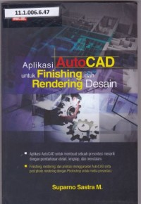 Aplikasi Autocad Untuk Finishing Dan Rendering Desain