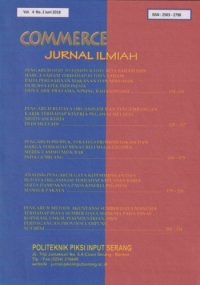 COMMERCE JURNAL ILMIAH, Poltek PIKSI Input Serang