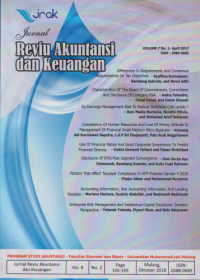 Jurnal Reviu Akuntansi Dan Keuangan