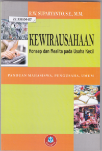 Kewirausahaan Konsep dan Realita pada Usaha Kecil