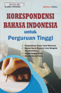Korespondensi Bahasa Indonesia untuk Perguruan Tinggi