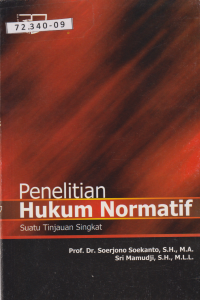 Penelitian Hukum Normatif