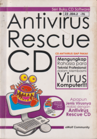 Seri Buku CD Softwere: Antivirus Rescue CD