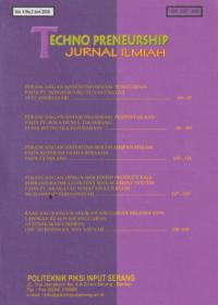 Techno Preneurship Jurnal Ilmiah, Poltek PIKSI Input Serang