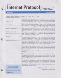 The Internet Protocol Journal