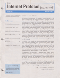 The Internet Protocol Journal